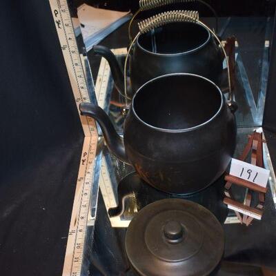 McCoy Teapot Kookie Kettle w/Handle and Lid 
