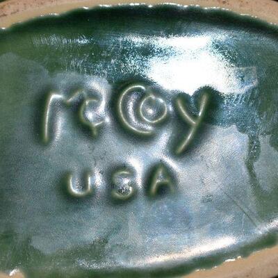 McCoy Green Oval Planter 
