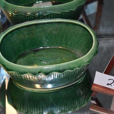 McCoy Green Oval Planter 