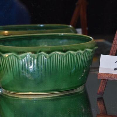 McCoy Green Oval Planter 