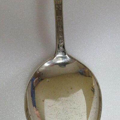 Antique Wisconsin Dells Native American Indian Spoon Copper Colored Face