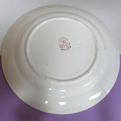 Maastricht Red Willow Plate and Longfellow Wayside Inn Transferware Plate