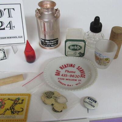 Small Advertising Pieces and Junk Drawer lot of Stuff