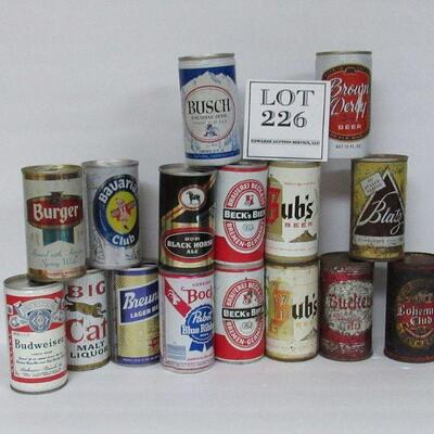 Lot of 16 Old Beer Cans