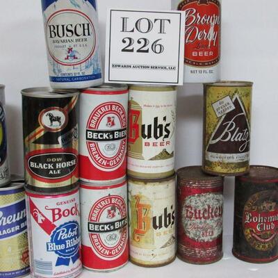 Lot of 16 Old Beer Cans