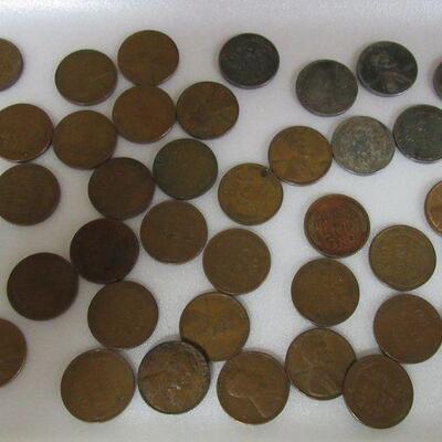 42 Wheatback Pennies With 6 Steel