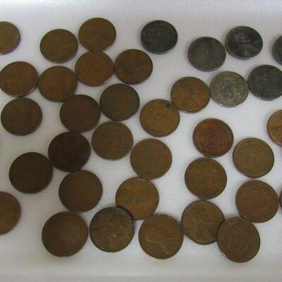 42 Wheatback Pennies With 6 Steel