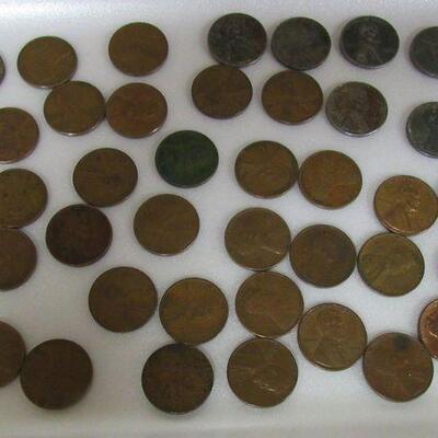 42 Wheatback Pennies With 6 Steel