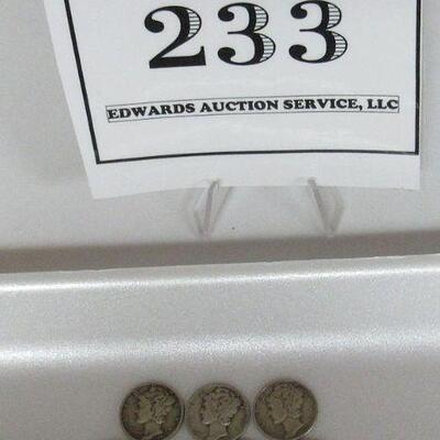 10 Silver Dimes, 3 Mercury, 7 Roosevelt