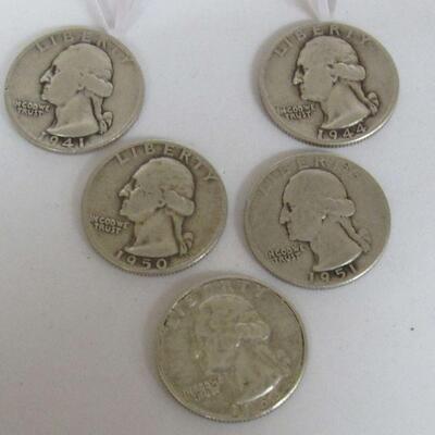 5 Silver Quarters