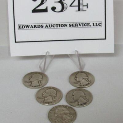 5 Silver Quarters