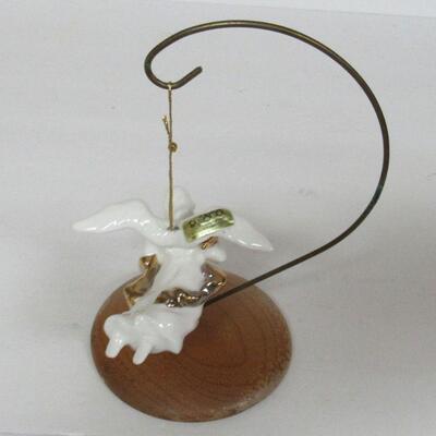 Misc Christmas Lot Angel on Ornament Stand, Lefton Candy Dish