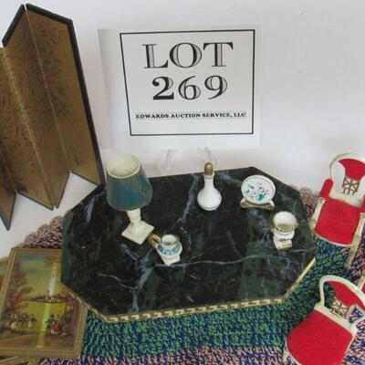 Lot of Vintage Ideal Childs Doll House Furnishings