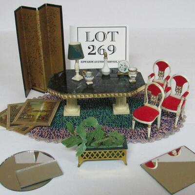 Lot of Vintage Ideal Childs Doll House Furnishings