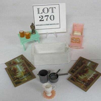 Mismatched Doll House Furnishings