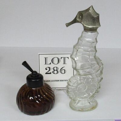 Avon Inkwell, Full, and Seahorse Empty