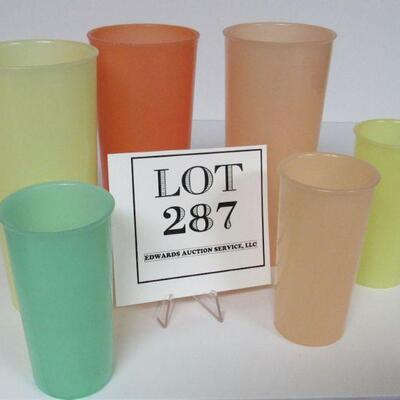 6 Vintage Pastel Tupperware Tumblers