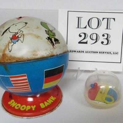 Snoopy Bank Metal, Plastic Dexterity Toy