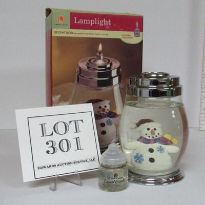 Snowman Lamplight 