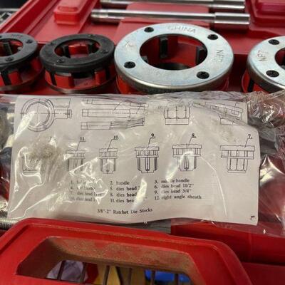 Ratchet die set 3/8 - 2"