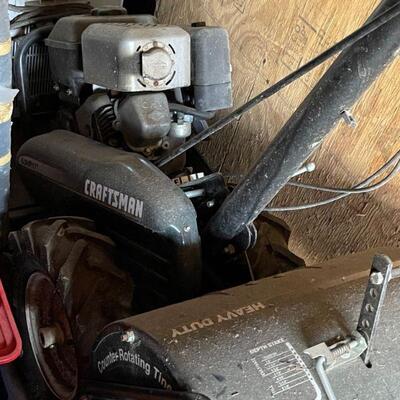 Large Craftsman rear tyne tiller 