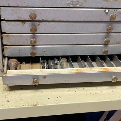 vintage 5 drawer small parts cabinet 