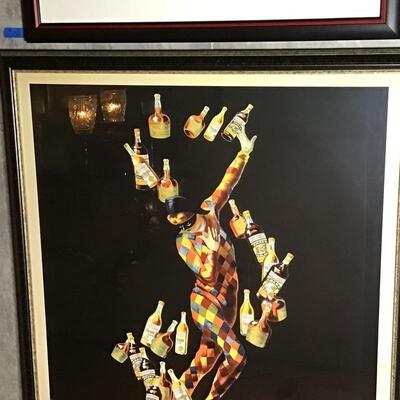 103 - Framed Vintage Liquor Poster
