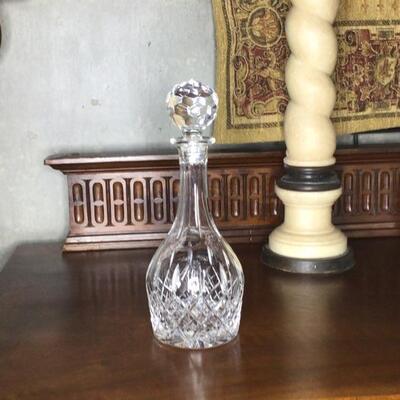 125 - 12" Tall Lovely Round Crystal Decanter 