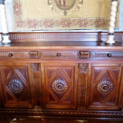 132 - Custom Made English Buffet / Sideboard  - Mover Needed