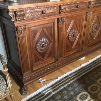 132 - Custom Made English Buffet / Sideboard  - Mover Needed