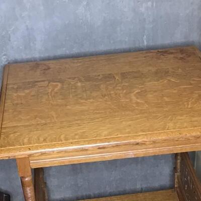 136 - Tiger Oak Side Table