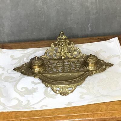 139 - Brass Ink Well by Andrea