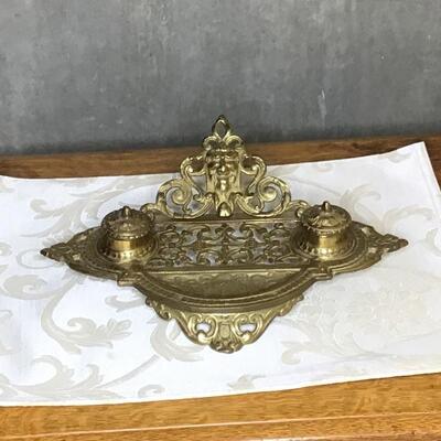 139 - Brass Ink Well by Andrea