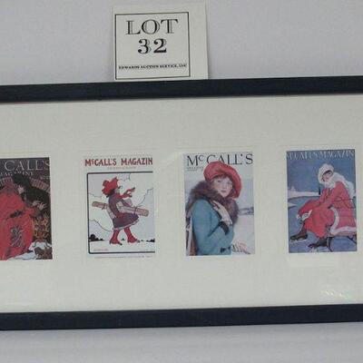 Framed McCalls Lady Images 