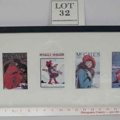 Framed McCalls Lady Images 