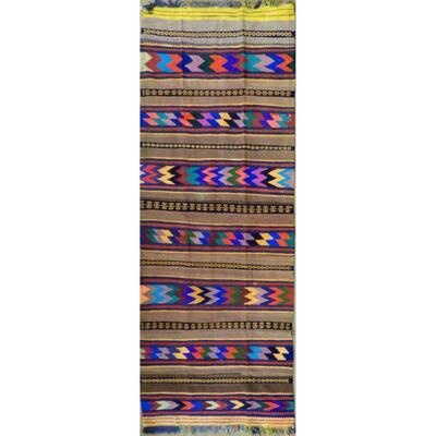 Authentic Persian Vintage Kilims Natural Wool Area kilim 11'7"x4'6" Retail $4045
