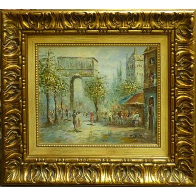 Spanish Oil Painting by Burnit Wall Art Decoration 25"x22" Retail $5186.16