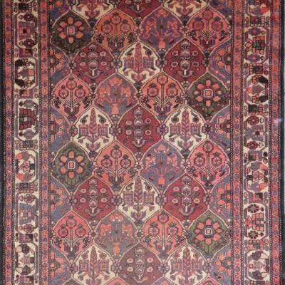 Persian hamedan Authentic Traditonal Vintage Persian Rug 9'9"x5'2" Retail $5185