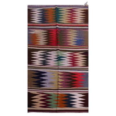 PERSIAN VINTAGE KILIM MADE WITH NATURAL WOOL AND COTTON 294x102cm Retail $2904