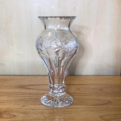 351 - Beautiful Floral Arrangement in Gorham Cut Crystal Vase
