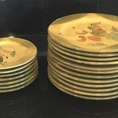 K114 - "Provincial Fruit" Ceramic Plates by Ambiance