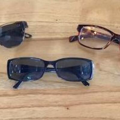 K158 - 3 Pairs of Women's Glasses - 1 is Bvlgari with crystals