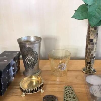 K160 - Mirror Tile Vase, Tealights, Candle Holder + more