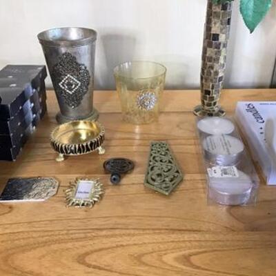 K160 - Mirror Tile Vase, Tealights, Candle Holder + more