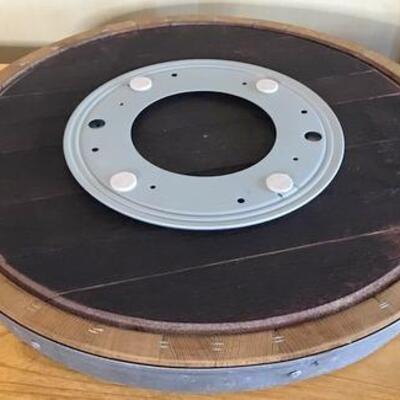 K164 - Wine Barrel Lazy Susan