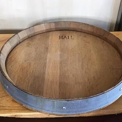 K164 - Wine Barrel Lazy Susan
