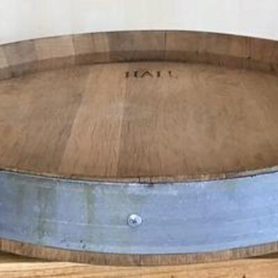 K164 - Wine Barrel Lazy Susan