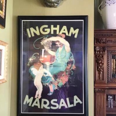 K170 - Ingham Marsala Framed Print - signed