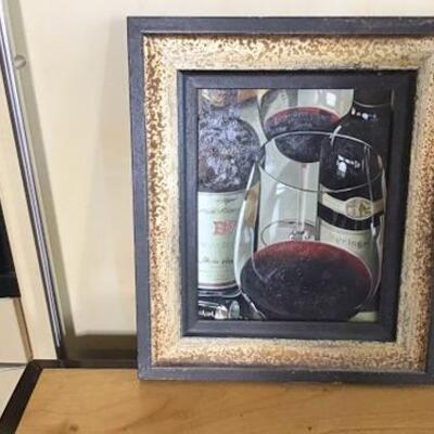 K178 - Pair of Wine Themed Framed Prints