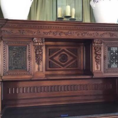 K180 - Impressive English Cabinet w/ Granite Top